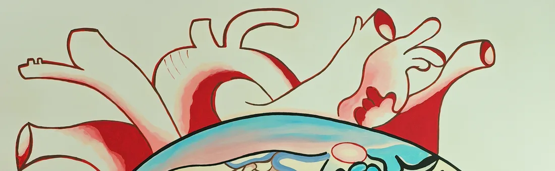 Fragmento 1 del dibujo «La cara del corazón»