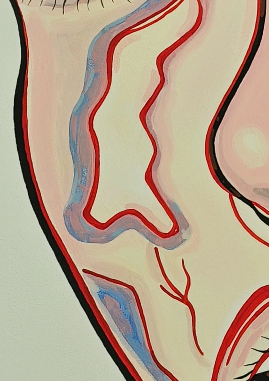 Fragmento 2 del dibujo «La cara del corazón»